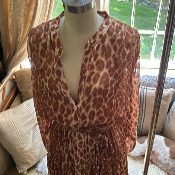 A.L.C leopard button down mini dress - Picture 7 of 10